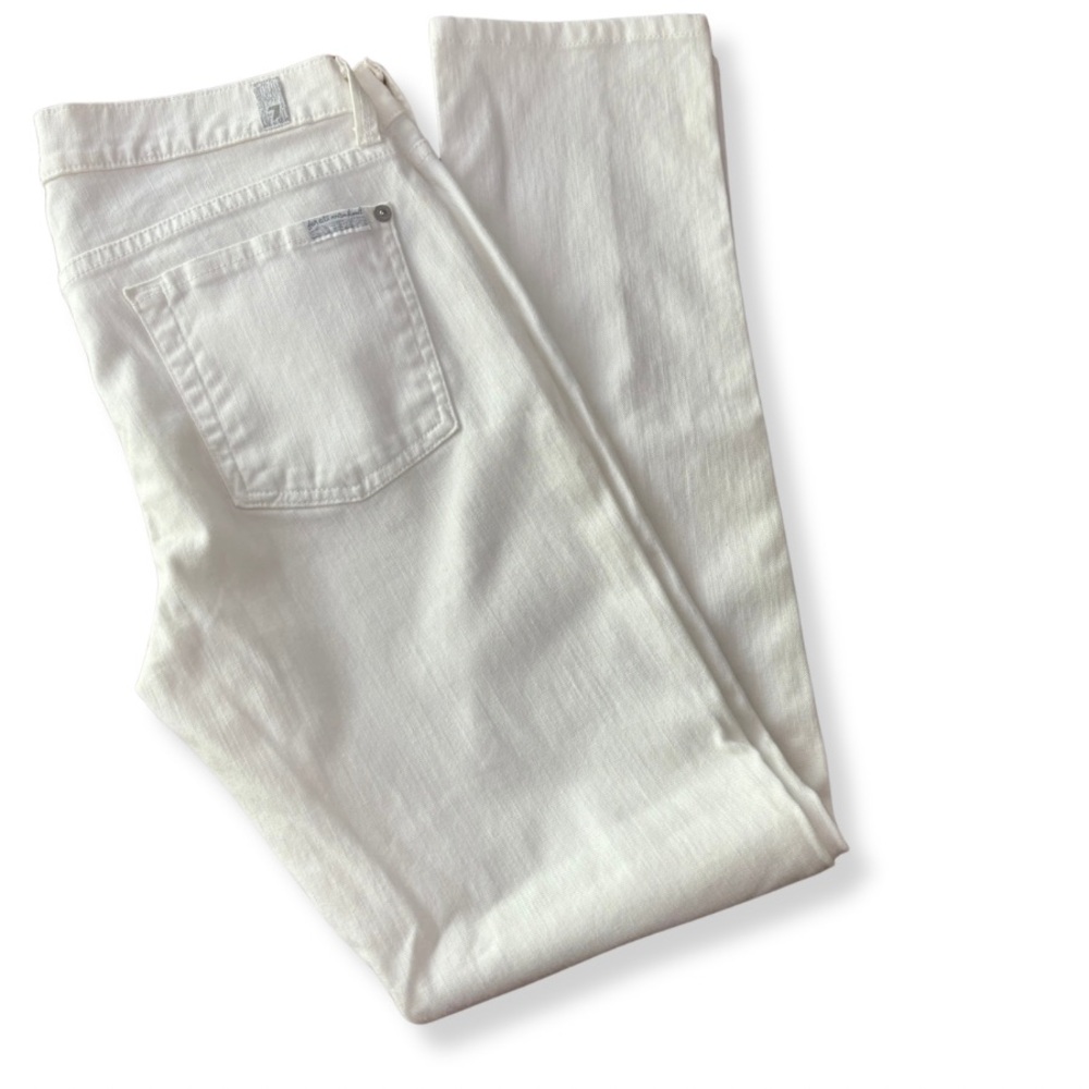 ✨ 7 For All Mankind White Jeans | Size 29 | Clean Classic Fit ✨ - Picture 4 of 6